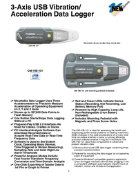 Thumbnail of document Data Sheet - OM-VIB-101 3-Axis USB Vibration/Acceleration Data Logger